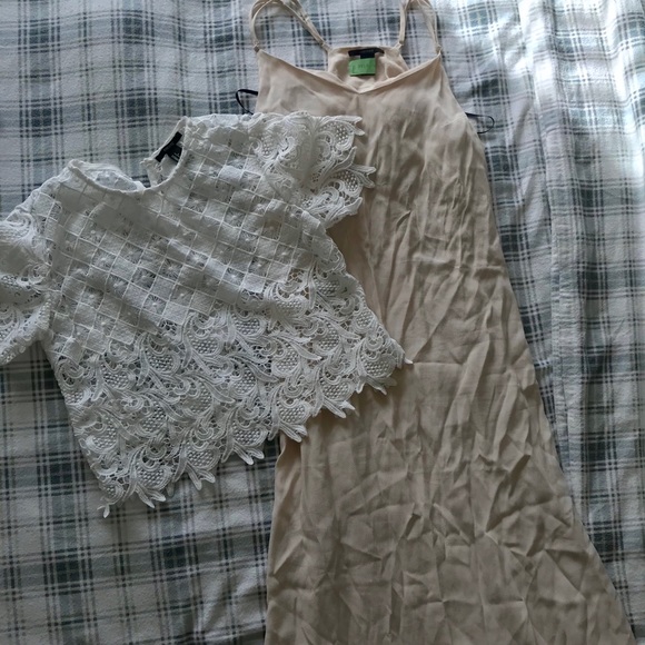 Photoshoot maxi & lace crop top, can separate - Picture 3 of 4